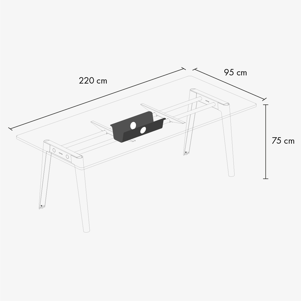 NEW MODERN meeting table - white plywood
