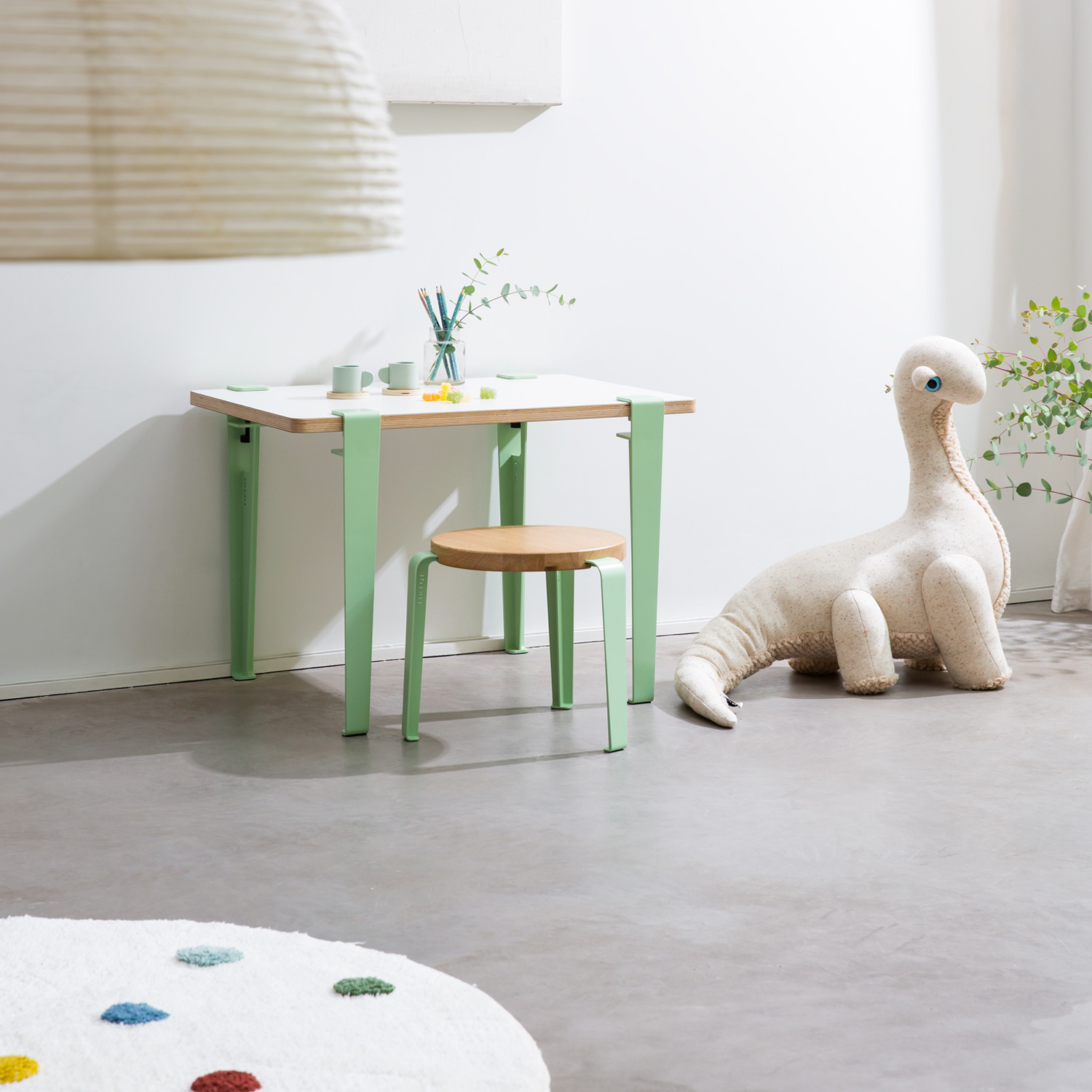 Kinderhocker - massive Eiche