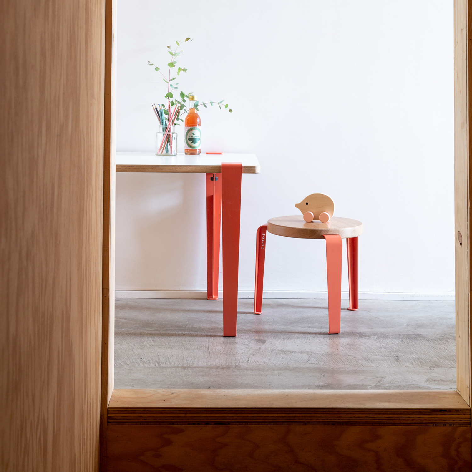 Kids stool in solid oak - KIDS collection
