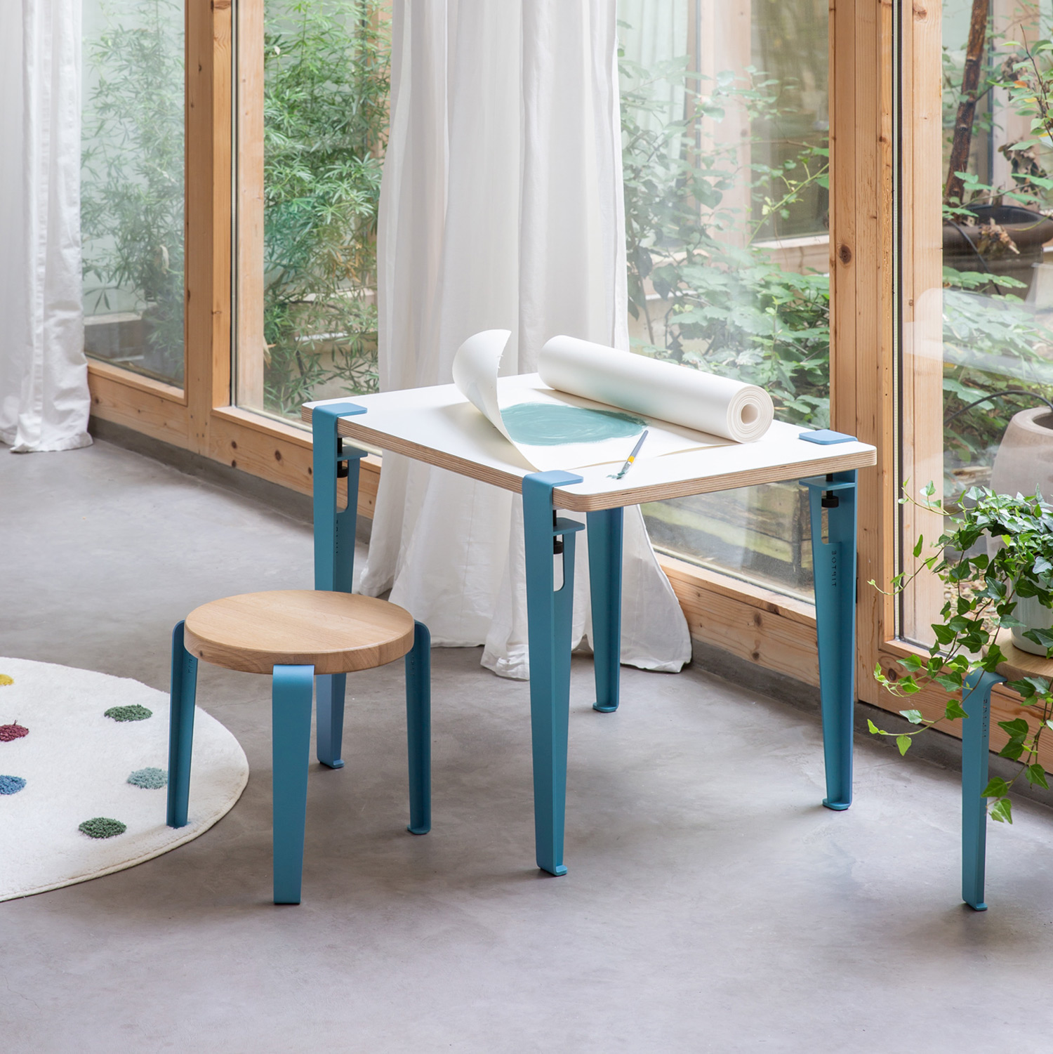 Kinderhocker - massive Eiche