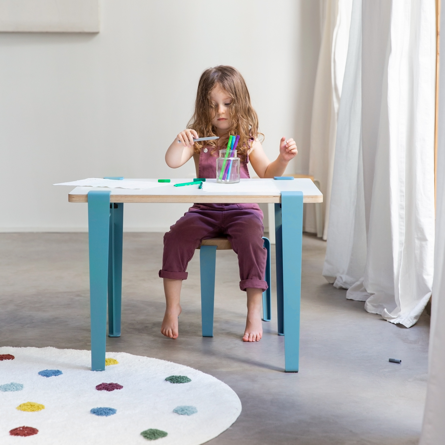 Kinder Tisch- und Schreibtischbein - 50cm