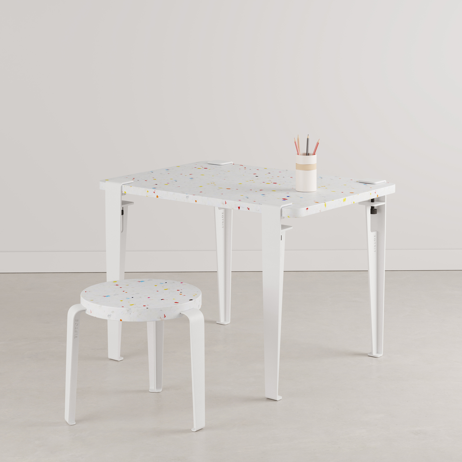 Kinderschreibtisch TIPTOE 70x50cm - recycelter Kunststoff Tutti Frutti