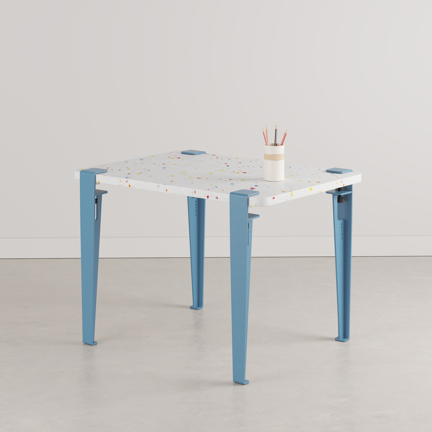 Kinderschreibtisch TIPTOE 70x50cm - recycelter Kunststoff Tutti Frutti