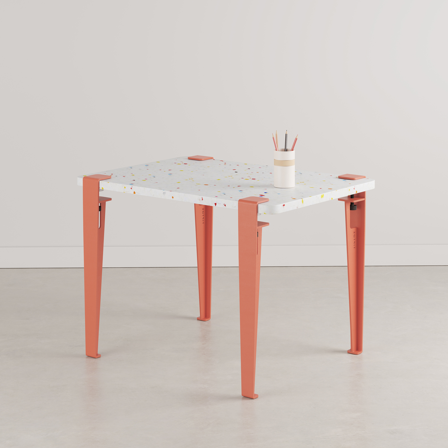 Kinderschreibtisch TIPTOE 70x50cm - recycelter Kunststoff Tutti Frutti