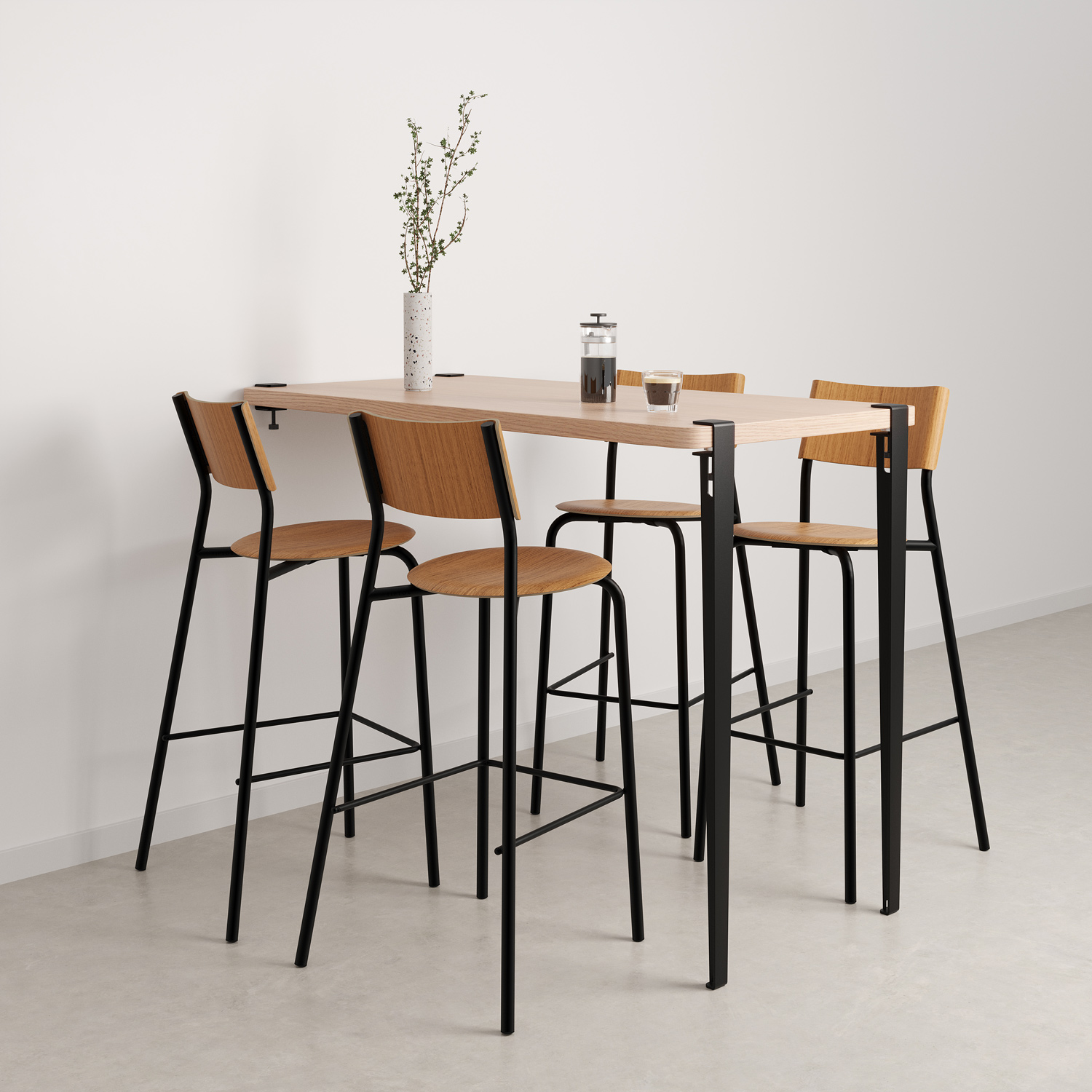 SSD bar chair - eco-certified wood - 75cm