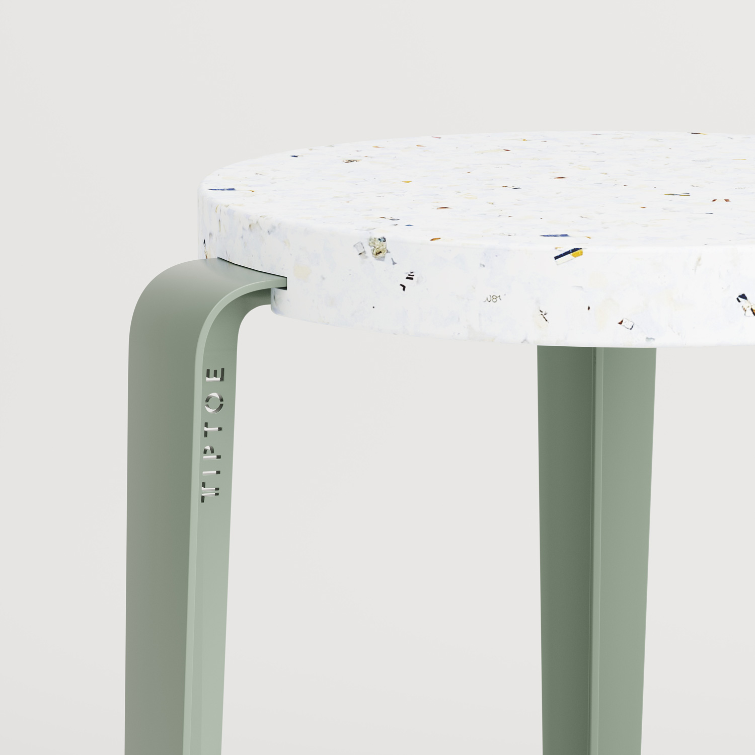Barhocker LOU - recycelter Kunststoff Venezia - 66cm