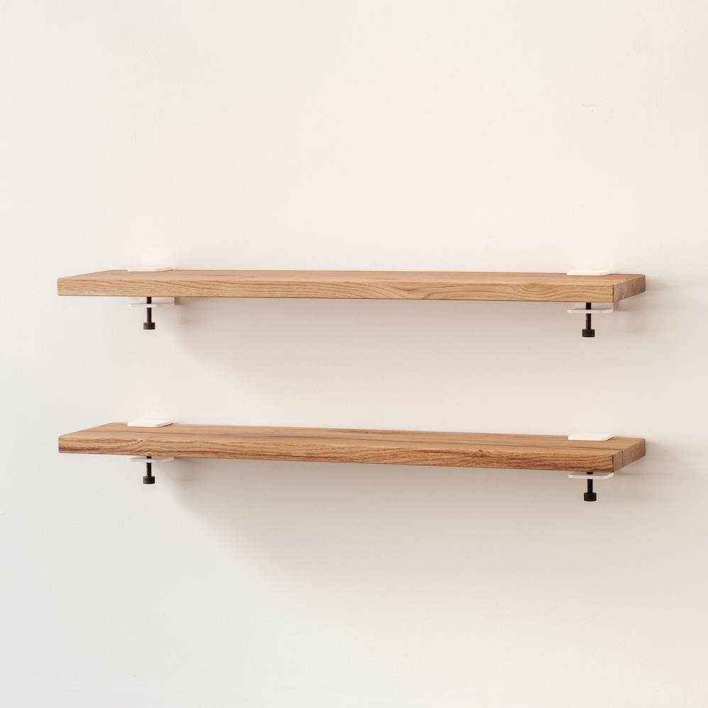 BRACKET wall shelf - reclaimed wood - 60 to 150cm