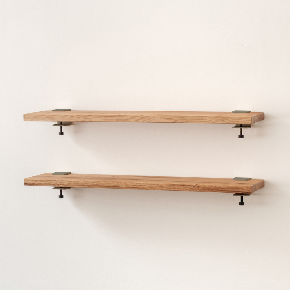 BRACKET wall shelf - reclaimed wood - 60 to 150cm