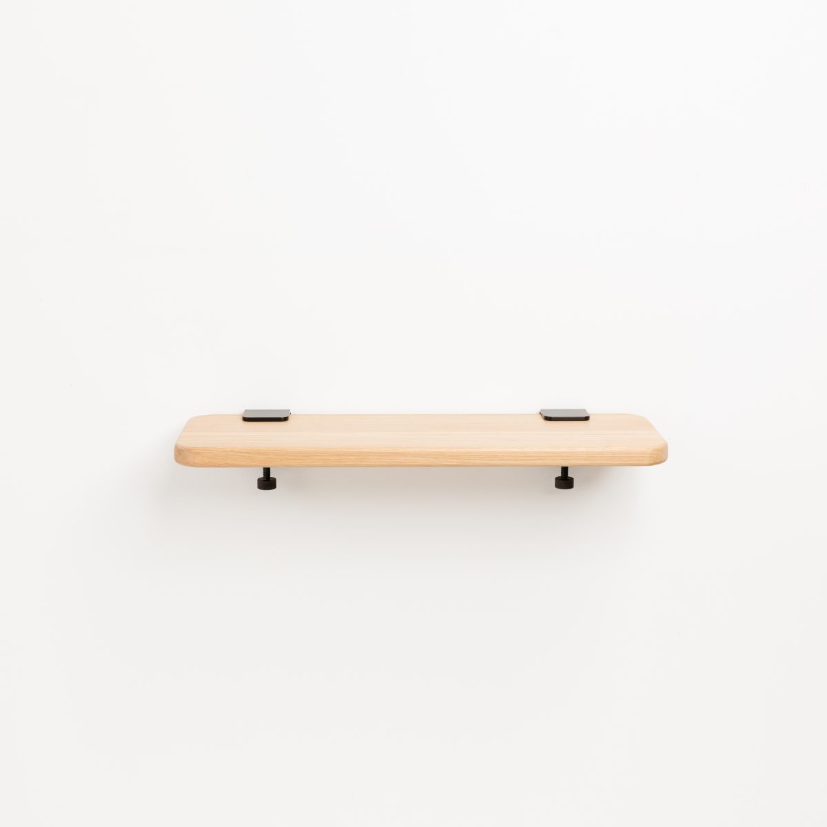 BRACKET wall shelf - solid oak - 60 to 150cm