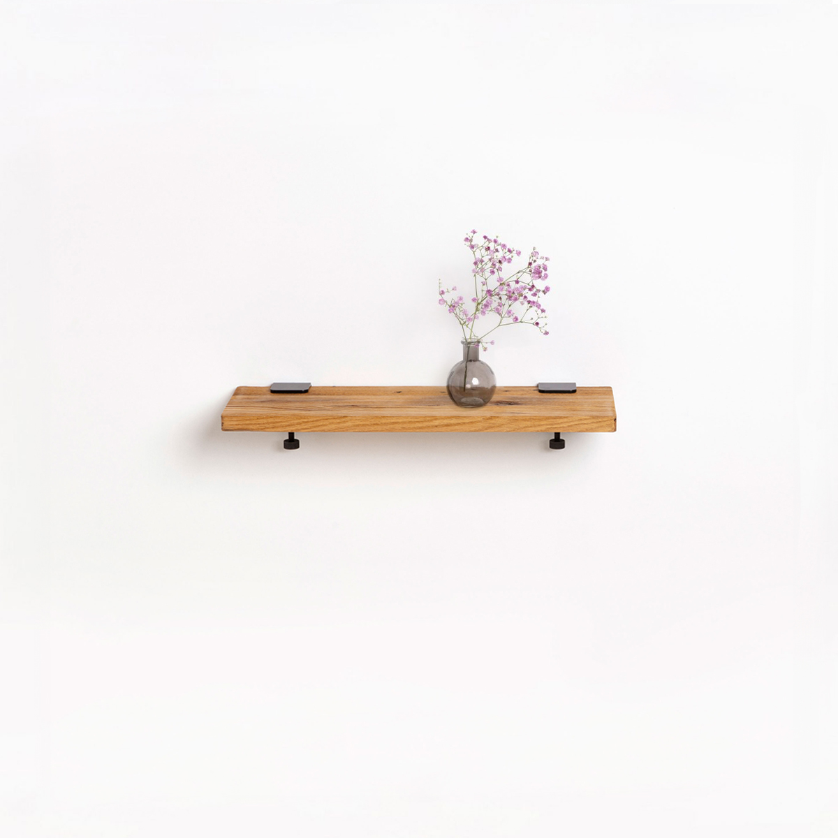 BRACKET wall shelf - reclaimed wood - 60 to 150cm