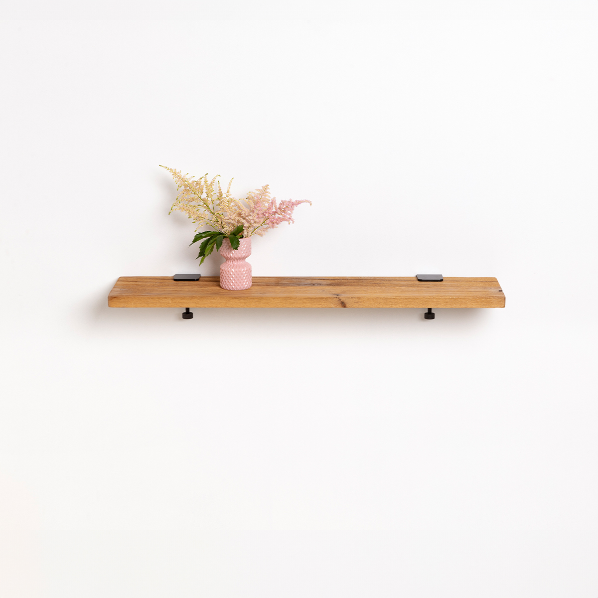 BRACKET wall shelf - reclaimed wood - 60 to 150cm