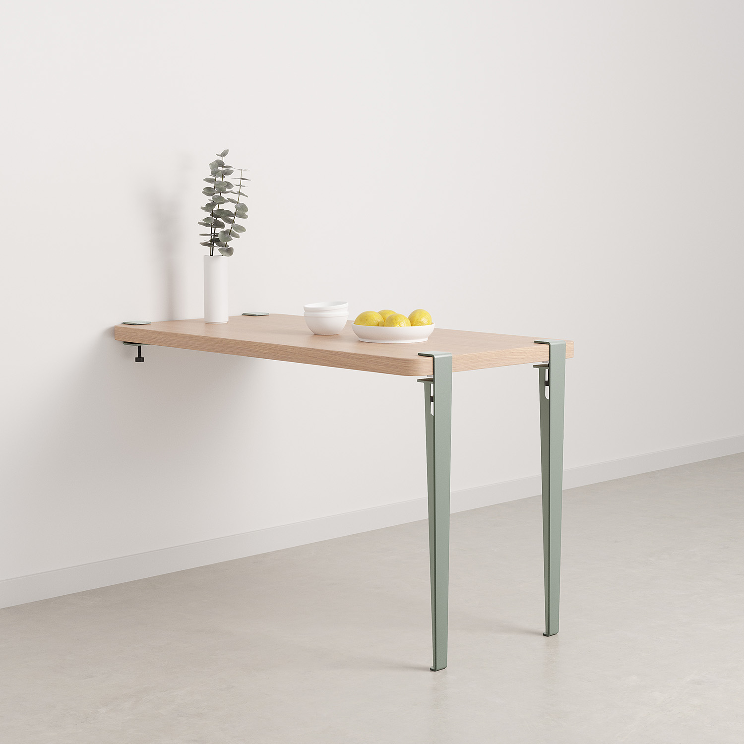 TIPTOE wall-mounted dining table - eco-certified wood
