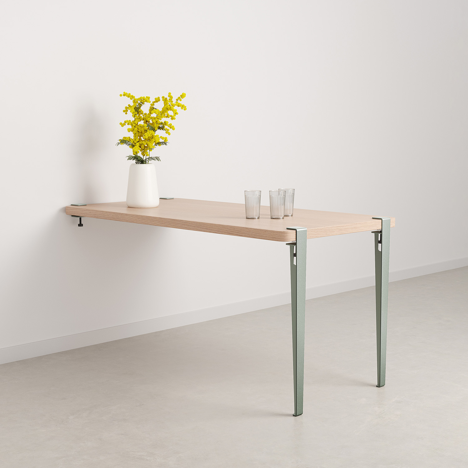 TIPTOE wall-mounted dining table - eco-certified wood
