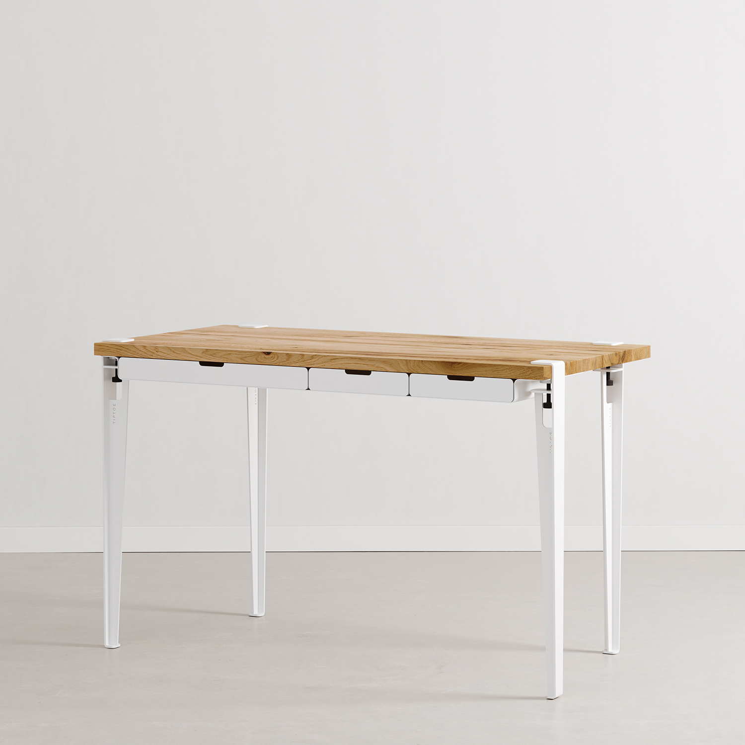 Schreibtisch TIPTOE 120x60cm mit Schubladen - recyceltem Altholz