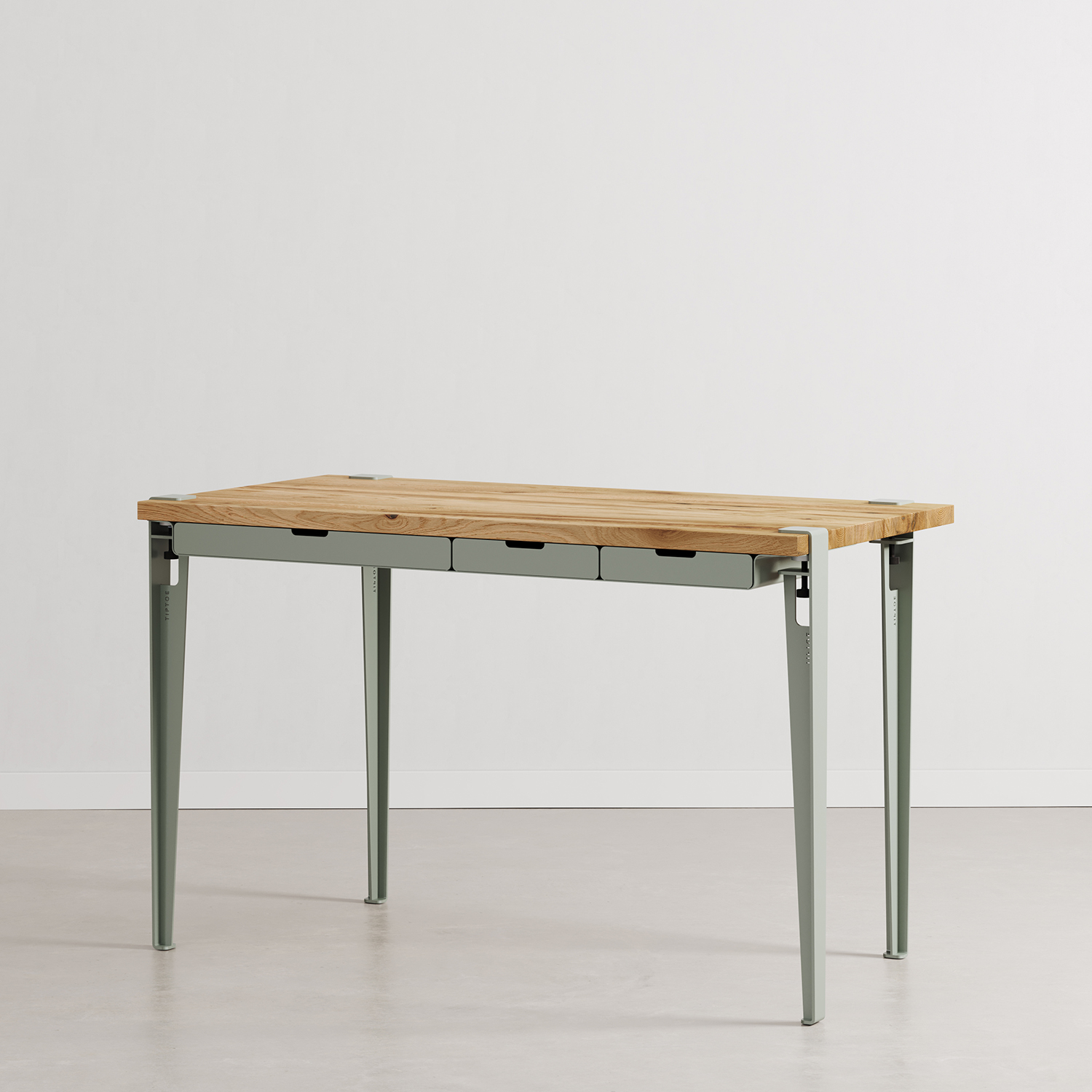 Schreibtisch TIPTOE 120x60cm mit Schubladen - recyceltem Altholz