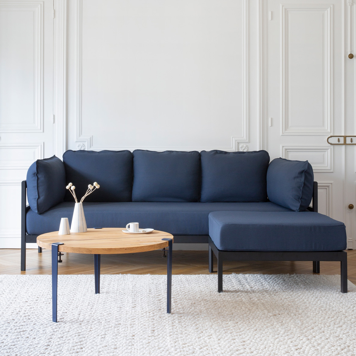 TIPTOE round coffee table Ø 80cm - reclaimed wood