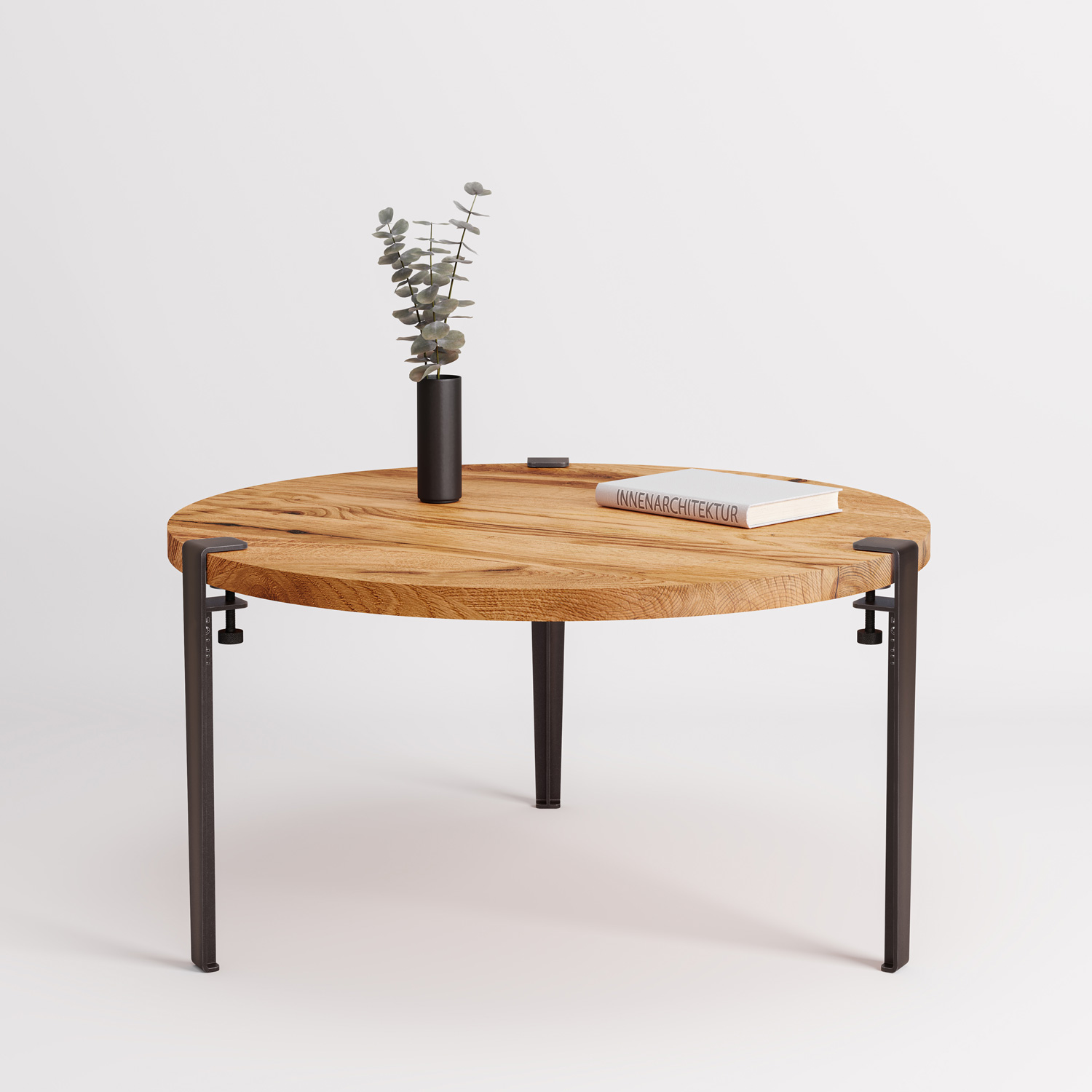 TIPTOE round coffee table Ø 80cm - reclaimed wood