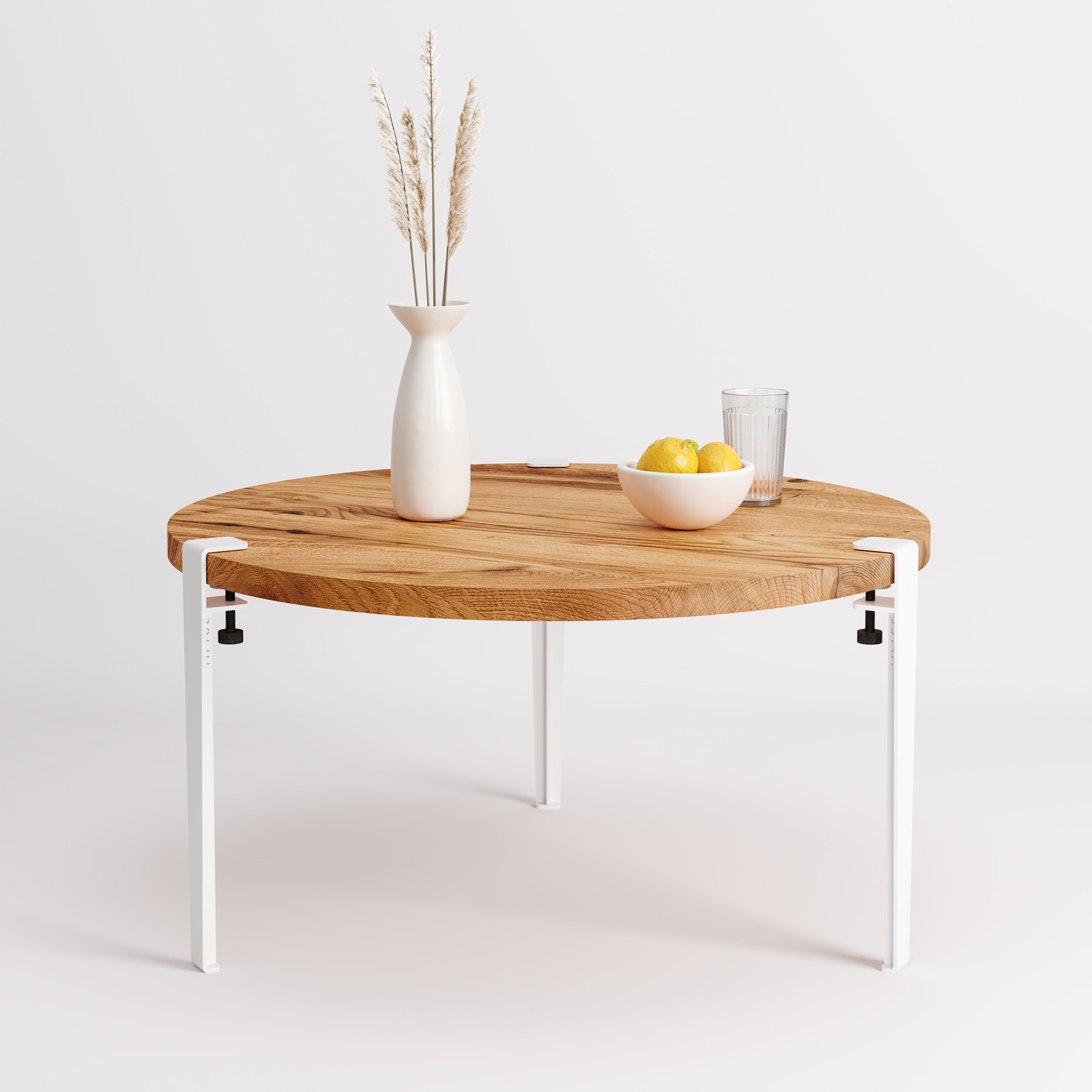 TIPTOE round coffee table Ø 80cm - reclaimed wood