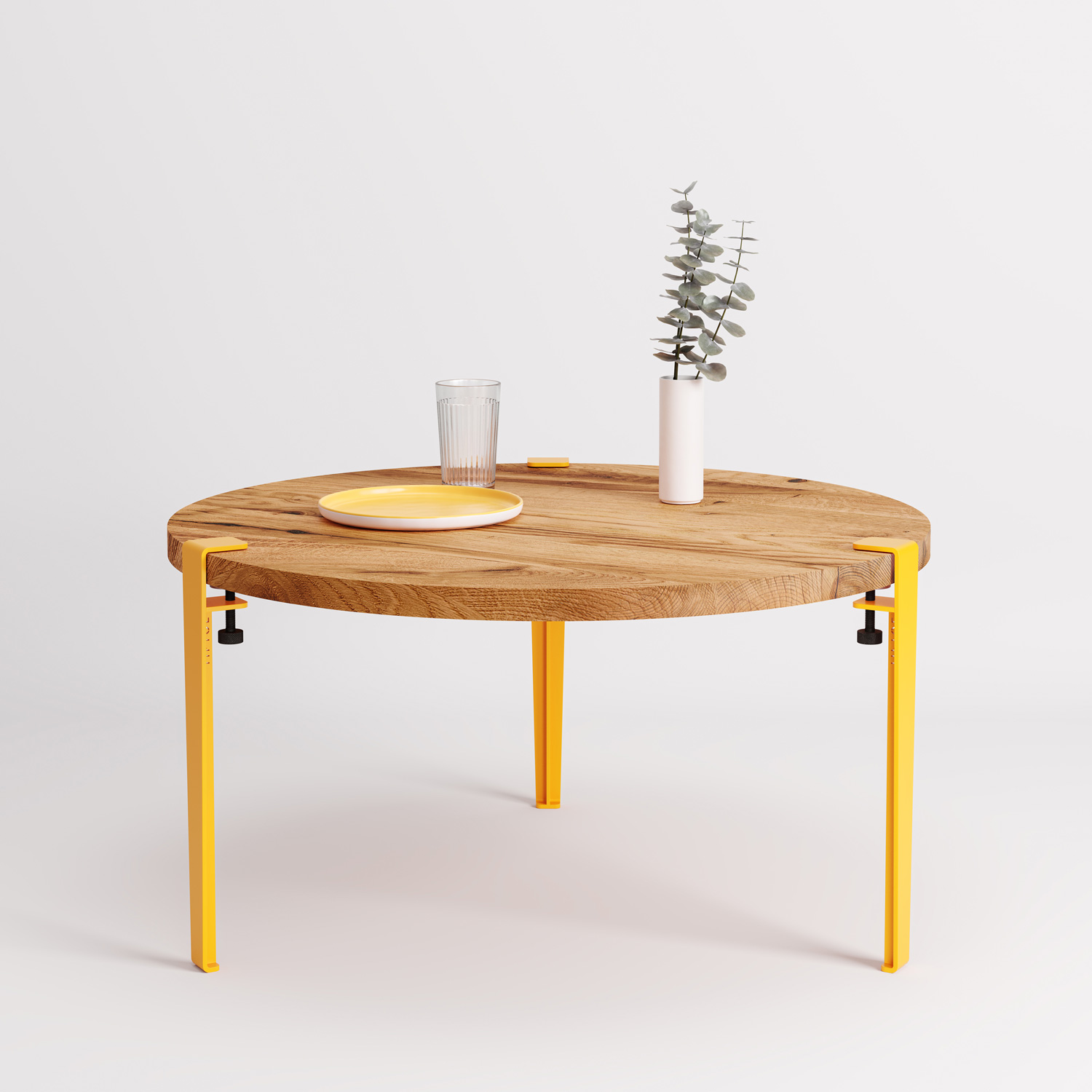 TIPTOE round coffee table Ø 80cm - reclaimed wood