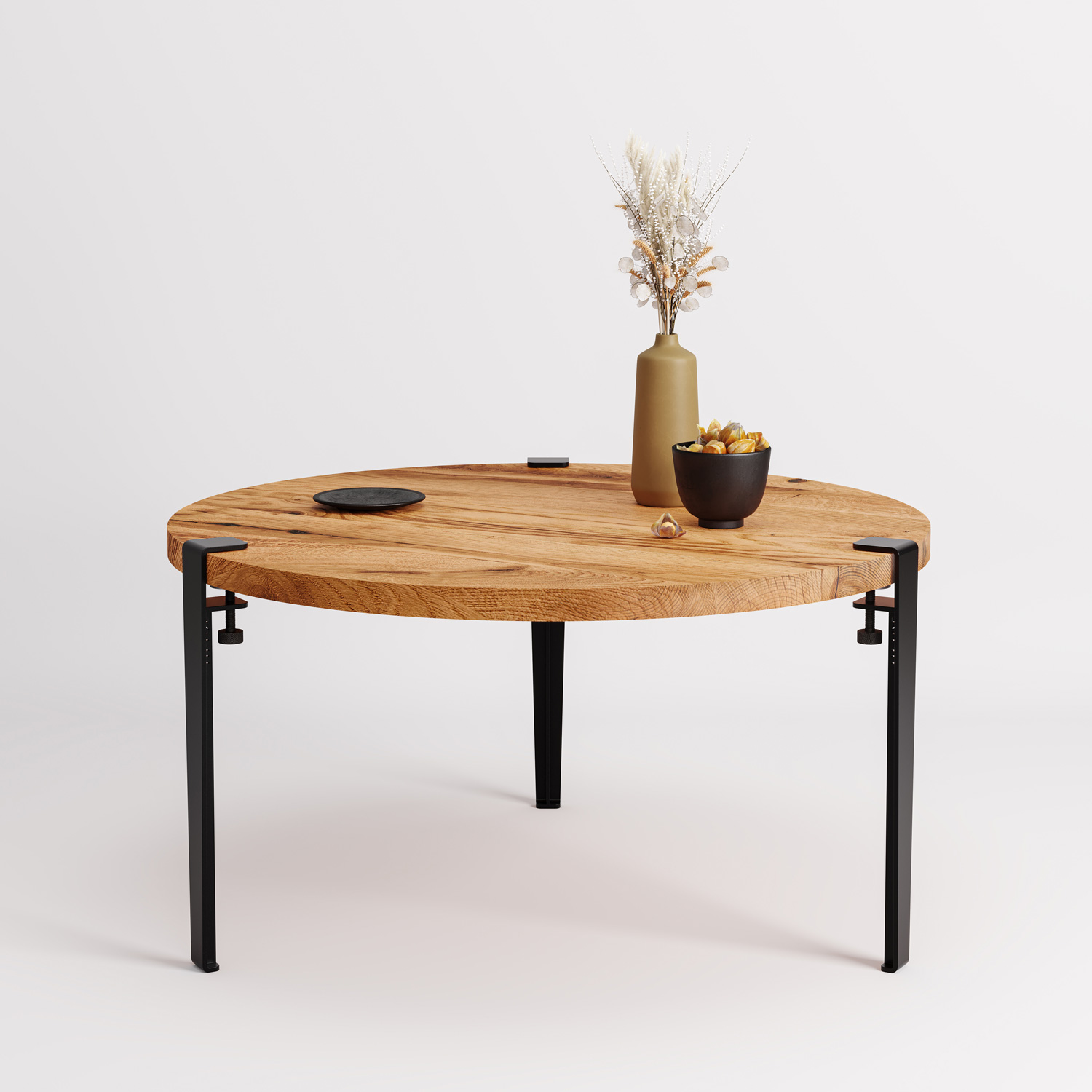 TIPTOE round coffee table Ø 80cm - reclaimed wood