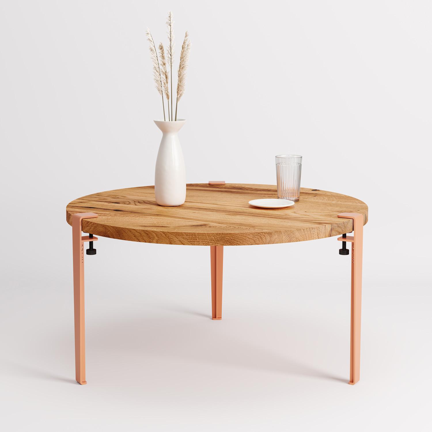 TIPTOE round coffee table Ø 80cm - reclaimed wood