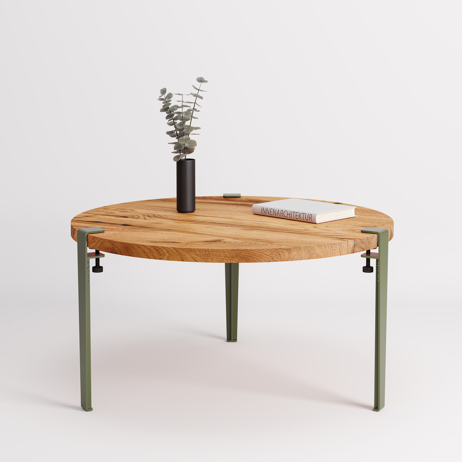 TIPTOE round coffee table Ø 80cm - reclaimed wood