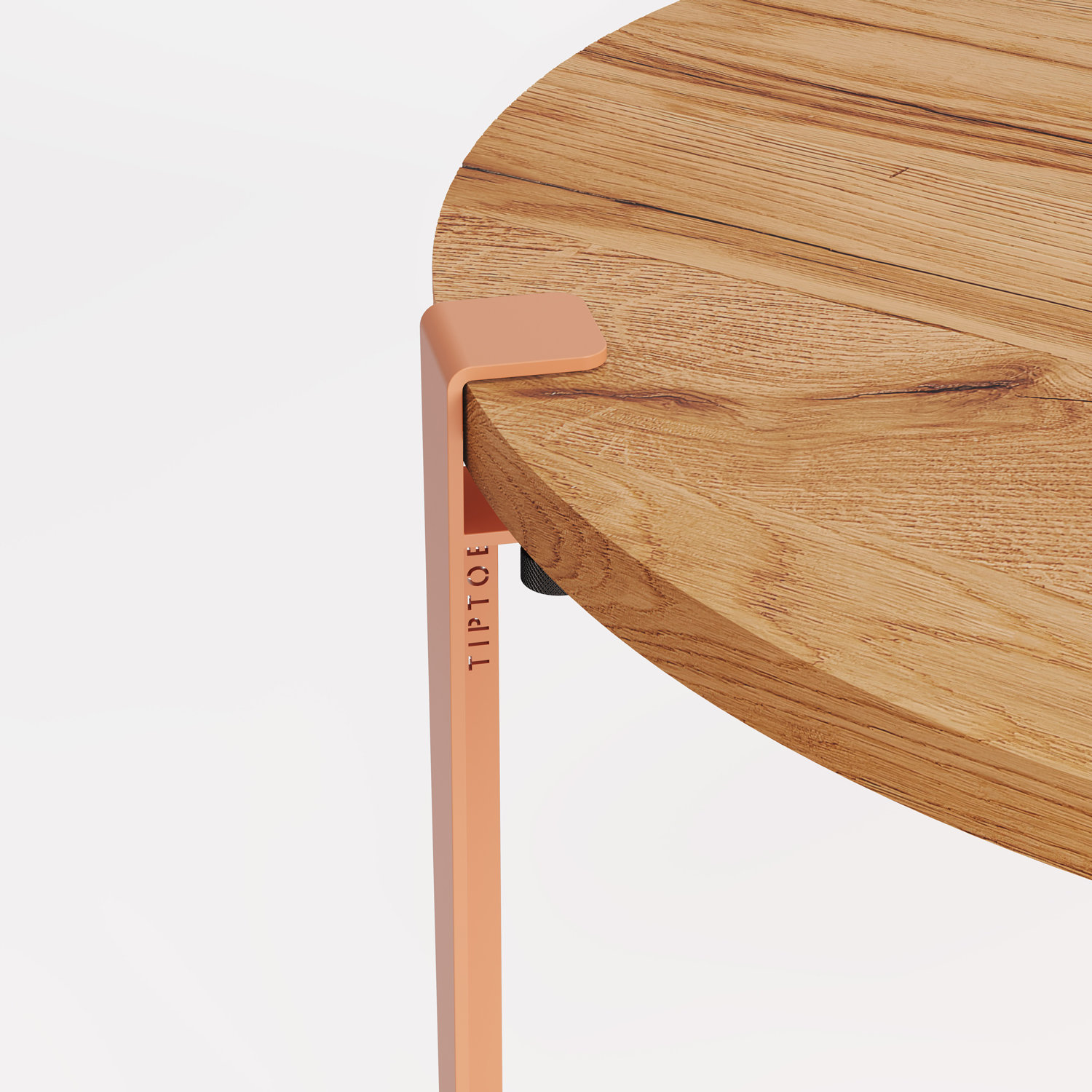 TIPTOE round coffee table Ø 80cm - reclaimed wood