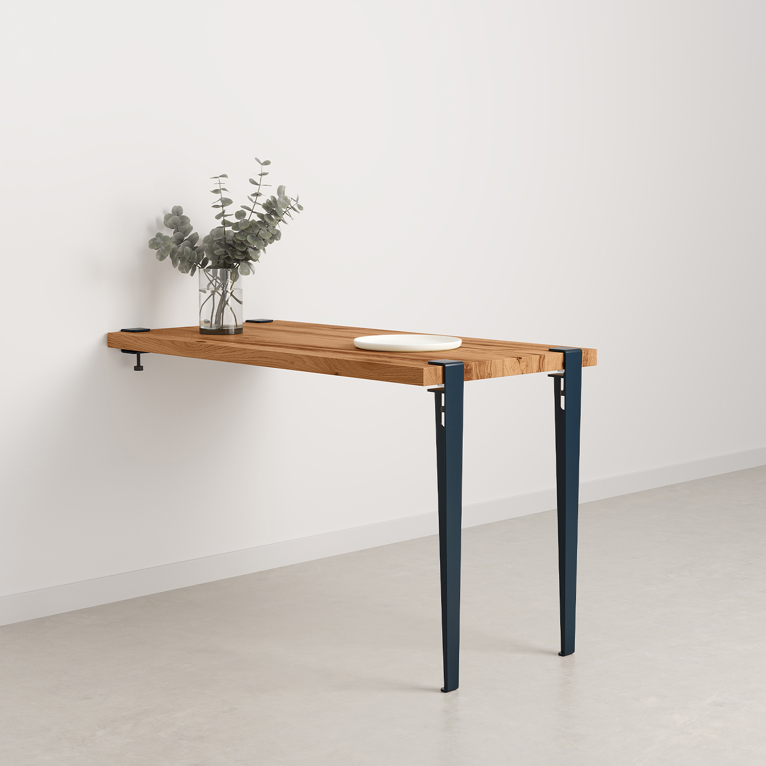 TIPTOE wall-mounted dining table - reclaimed wood