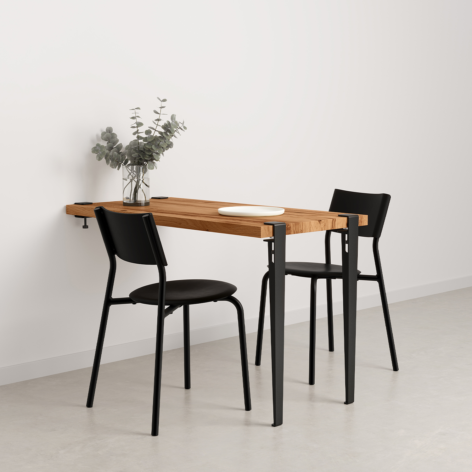 TIPTOE wall-mounted dining table - reclaimed wood