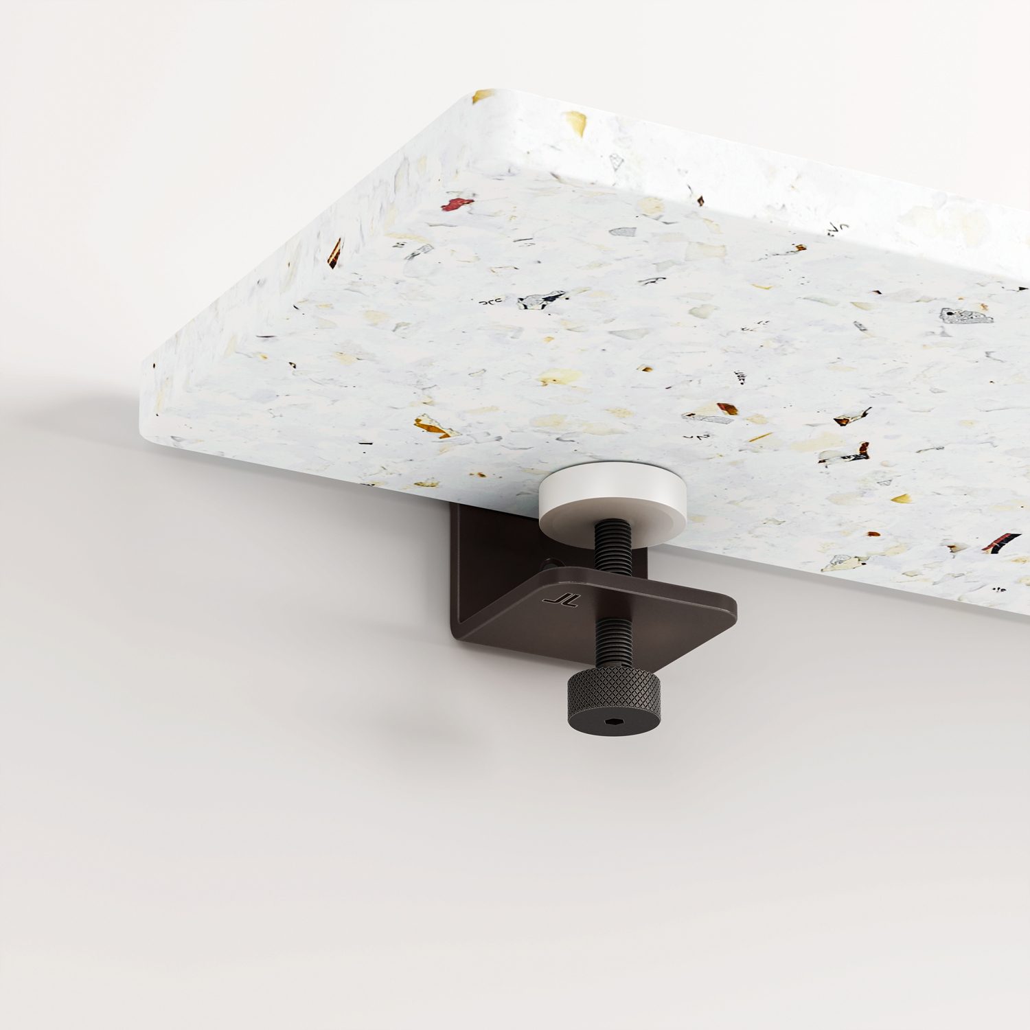 Wand-Nachttisch aus recyceltem Plastik weiß VENEZIA