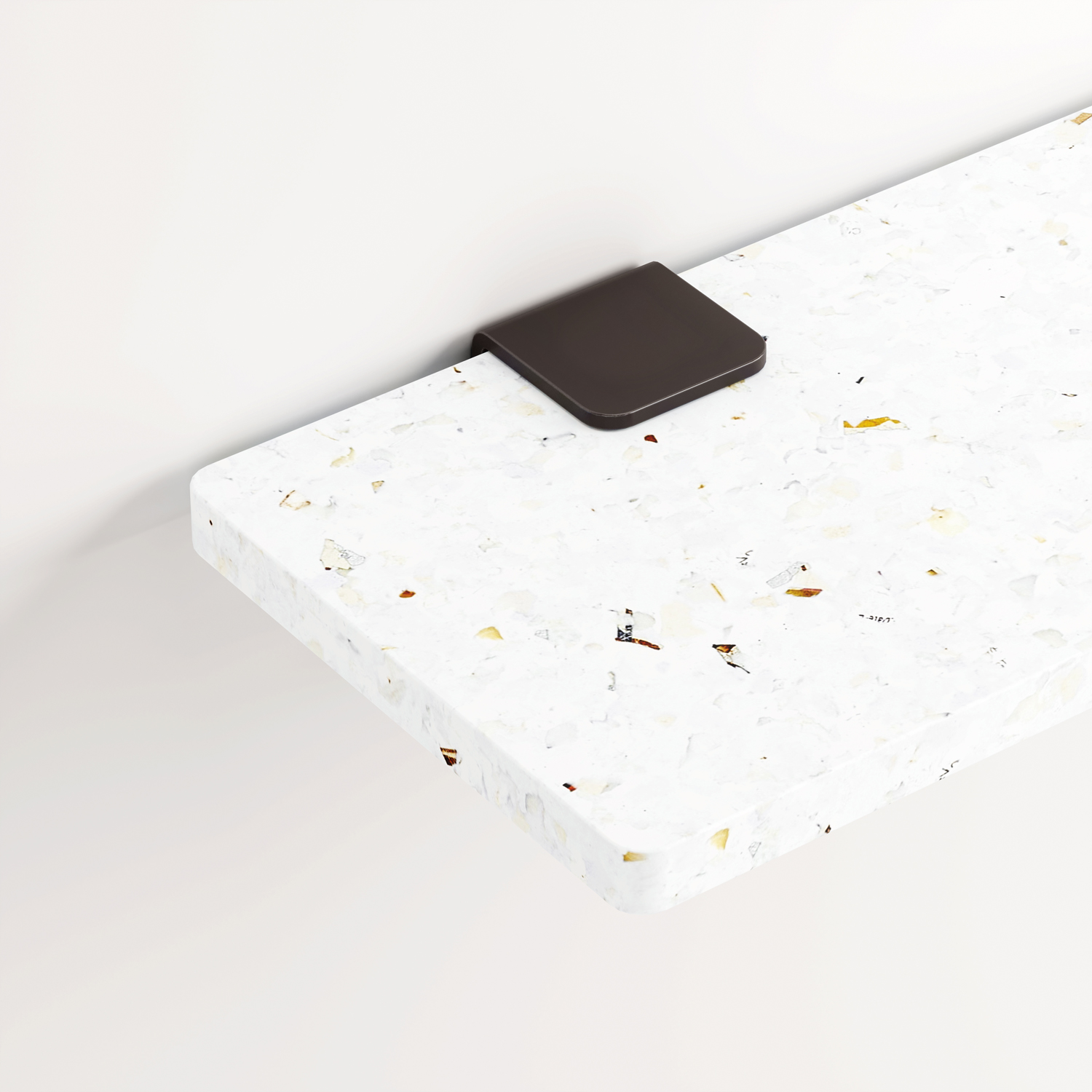 Set of 3 BRACKET wall shelves - Venezia recycled plastic - 60 to 150cm