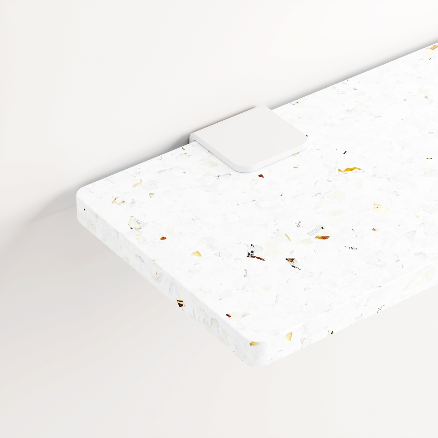 Set of 3 BRACKET wall shelves - Venezia recycled plastic - 60 to 150cm