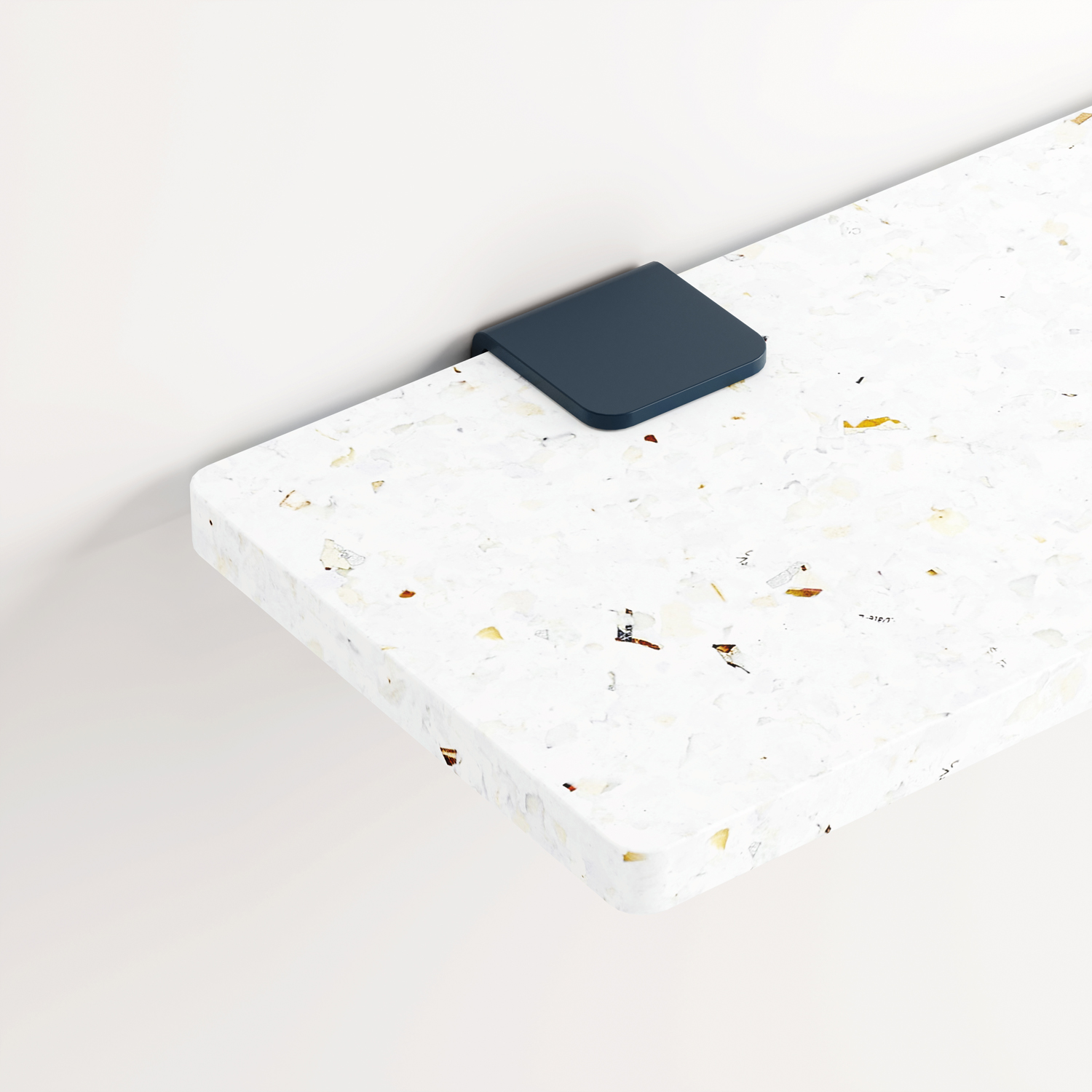 Set of 3 BRACKET wall shelves - Venezia recycled plastic - 60 to 150cm