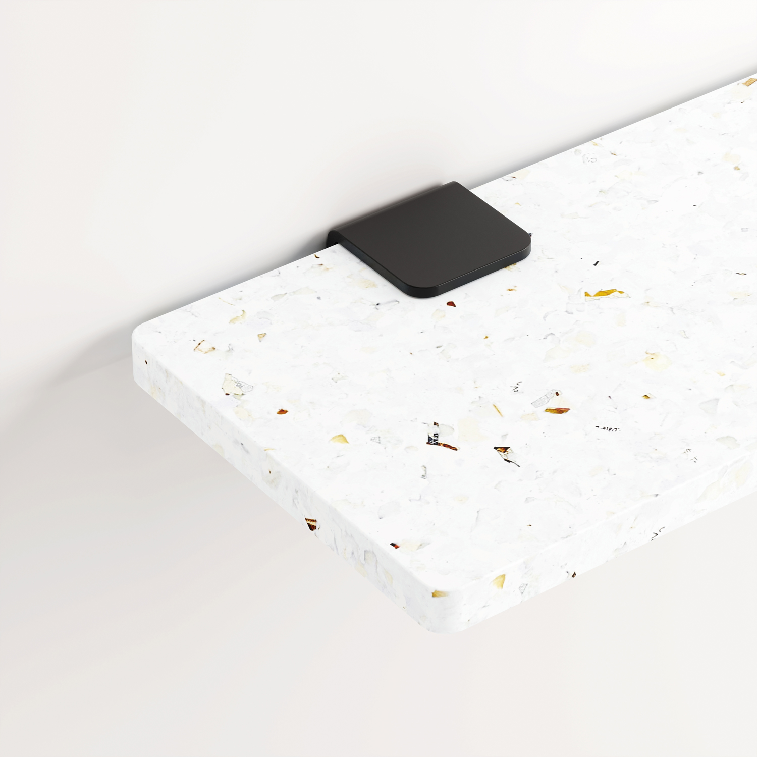 Set of 3 BRACKET wall shelves - Venezia recycled plastic - 60 to 150cm