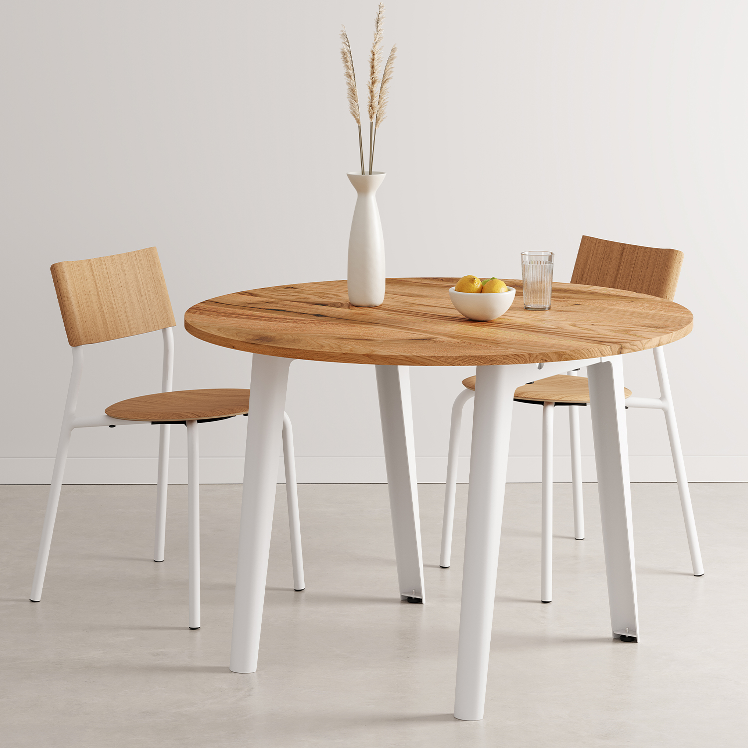 NEW MODERN round table Ø 110cm - reclaimed wood
