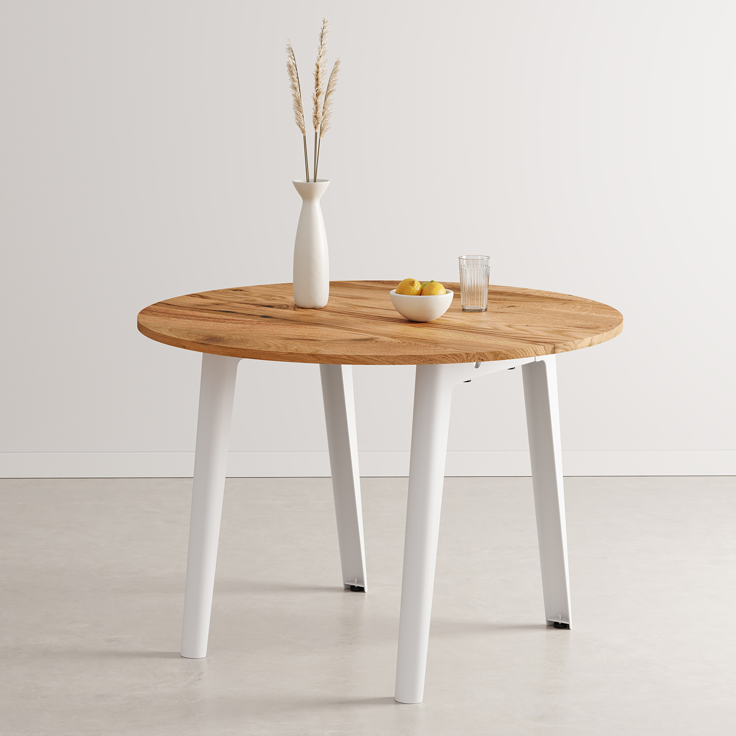 NEW MODERN round table Ø 110cm - reclaimed wood
