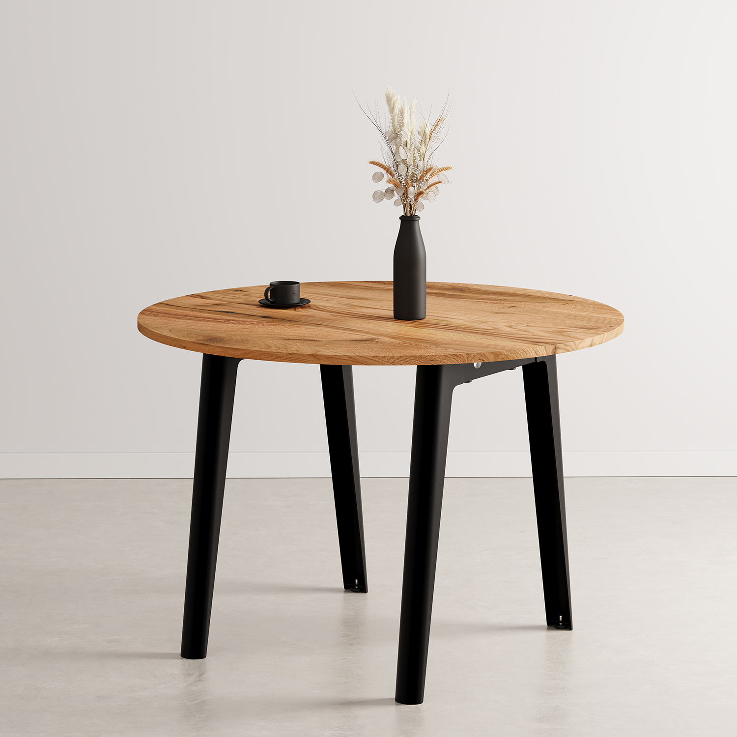 NEW MODERN round table – reclaimed wood