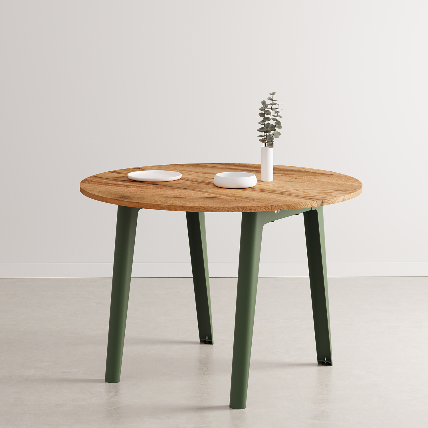 NEW MODERN round table Ø 110cm - reclaimed wood