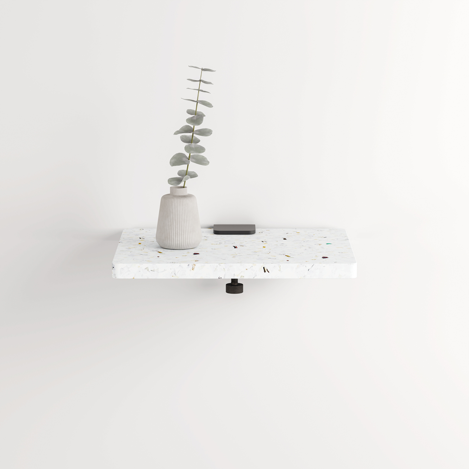 BRACKET bedside table - Venezia recycled plastic - 32x27cm