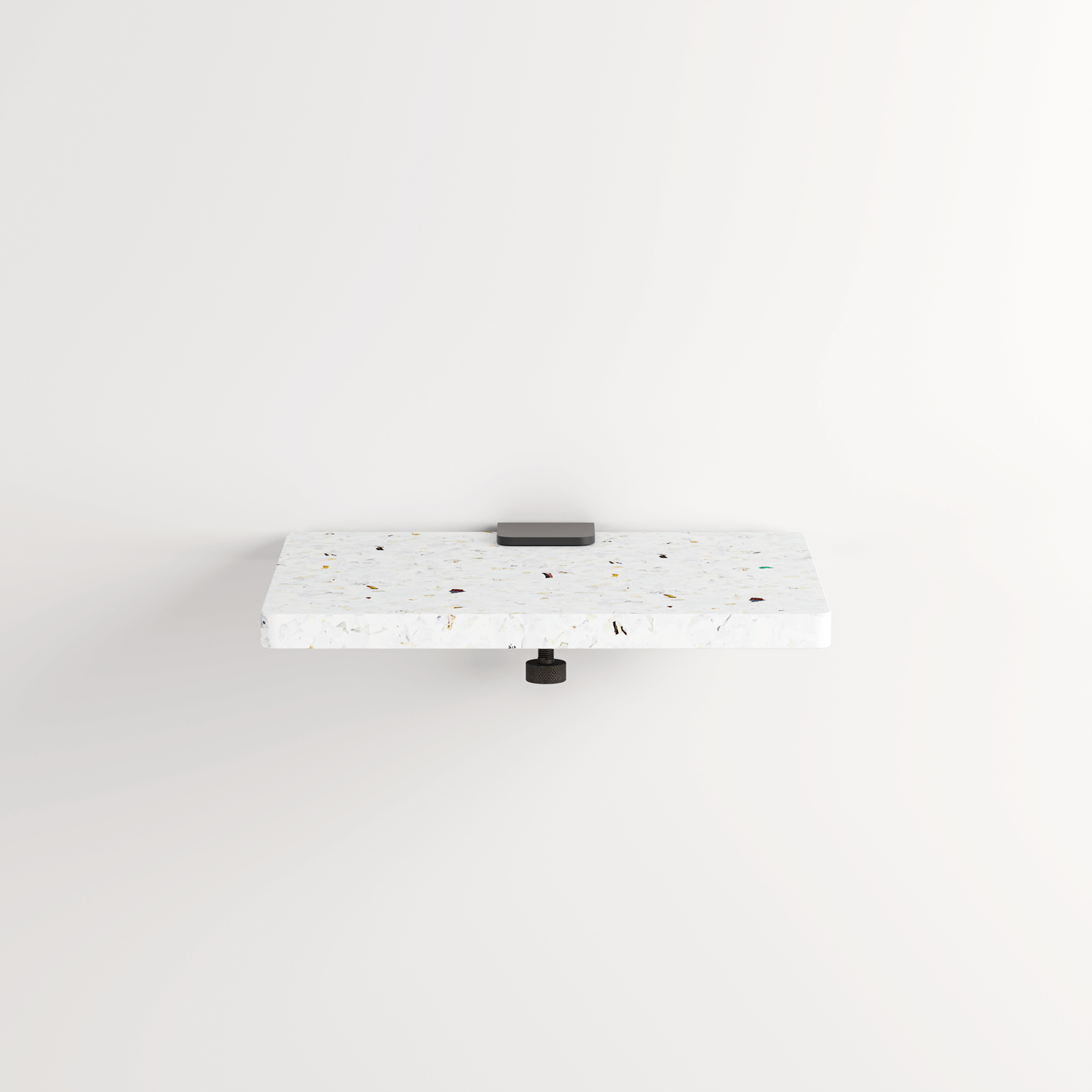 BRACKET bedside table - Venezia recycled plastic - 32x27cm