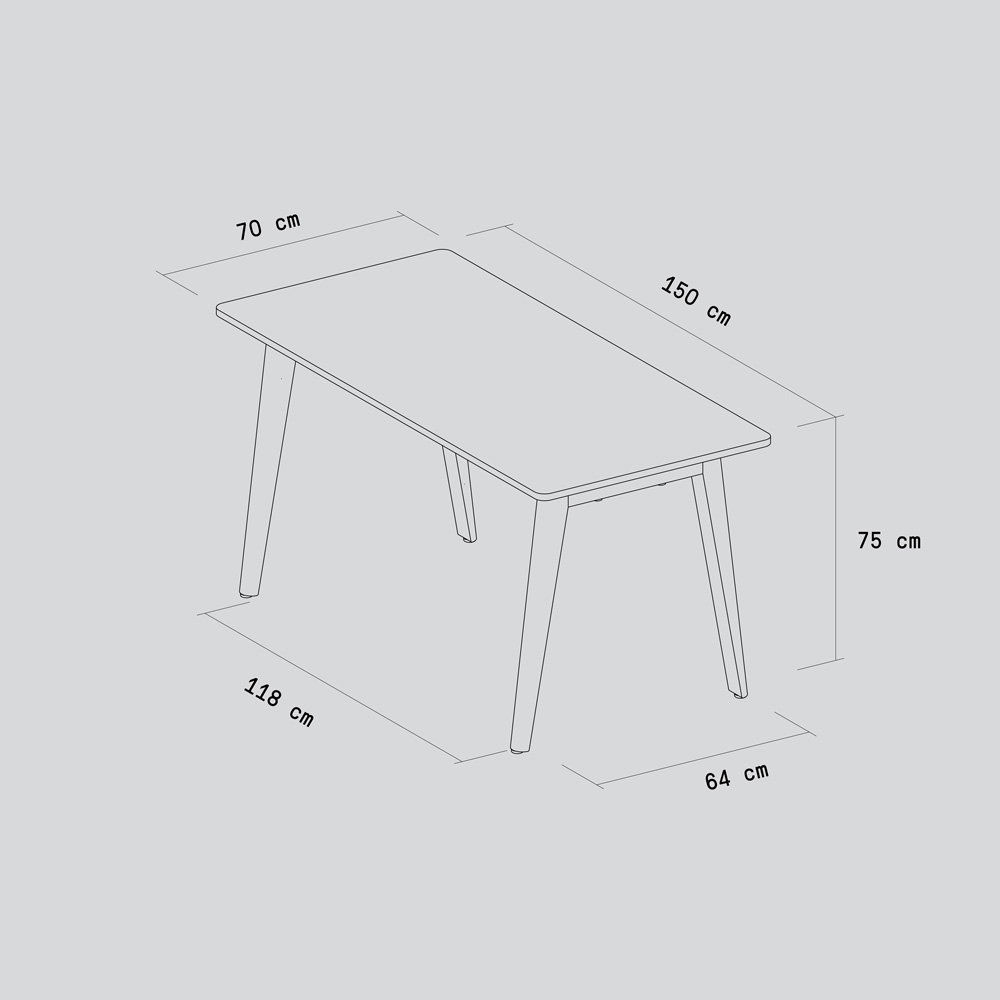 NEW MODERN desk - eco-certified wood