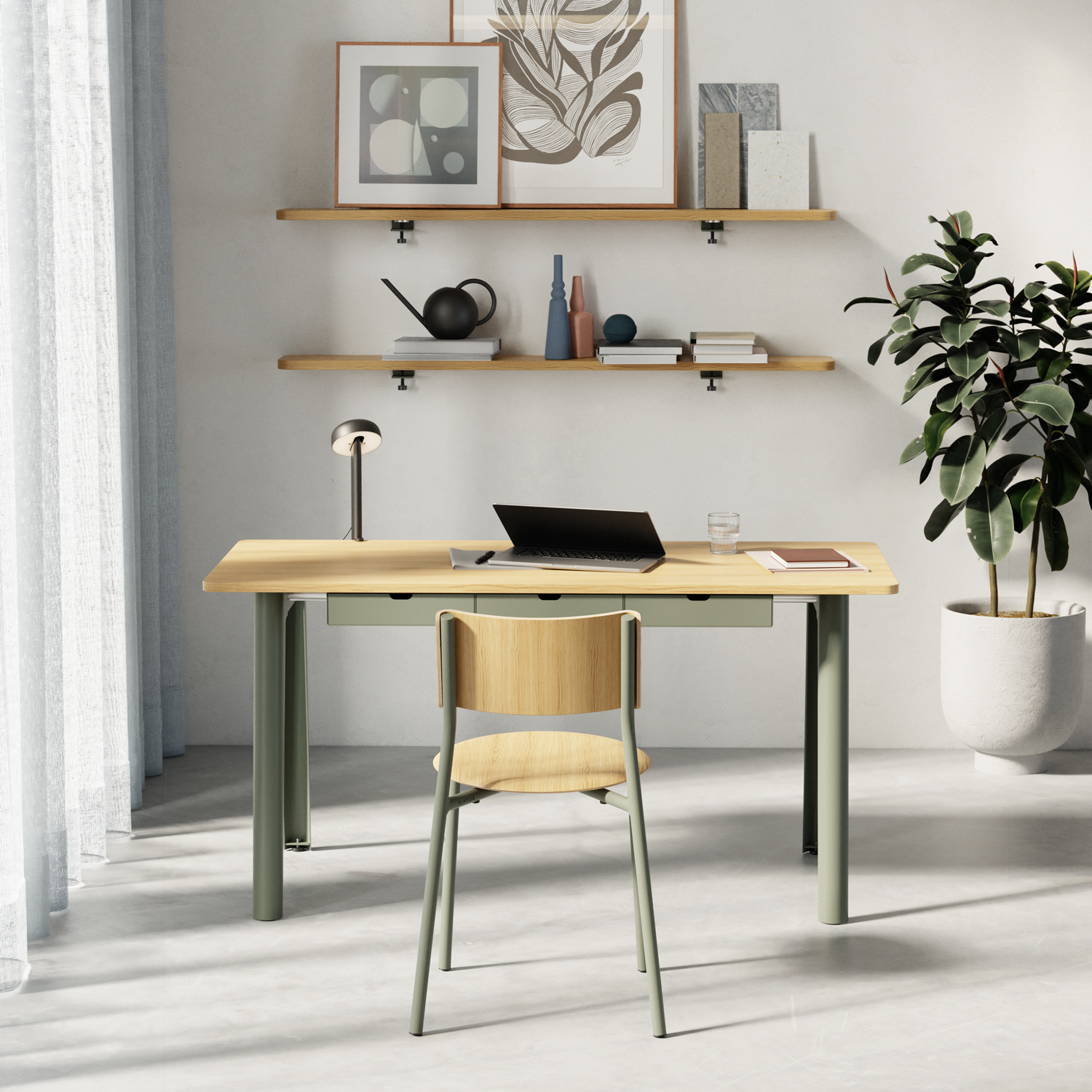 NEW MODERN desk - eco-certified wood