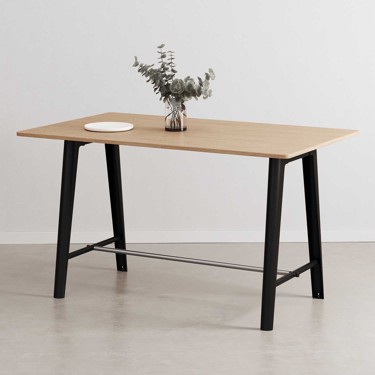 NEW MODERN high table - height 90 or 105cm - eco-certified wood