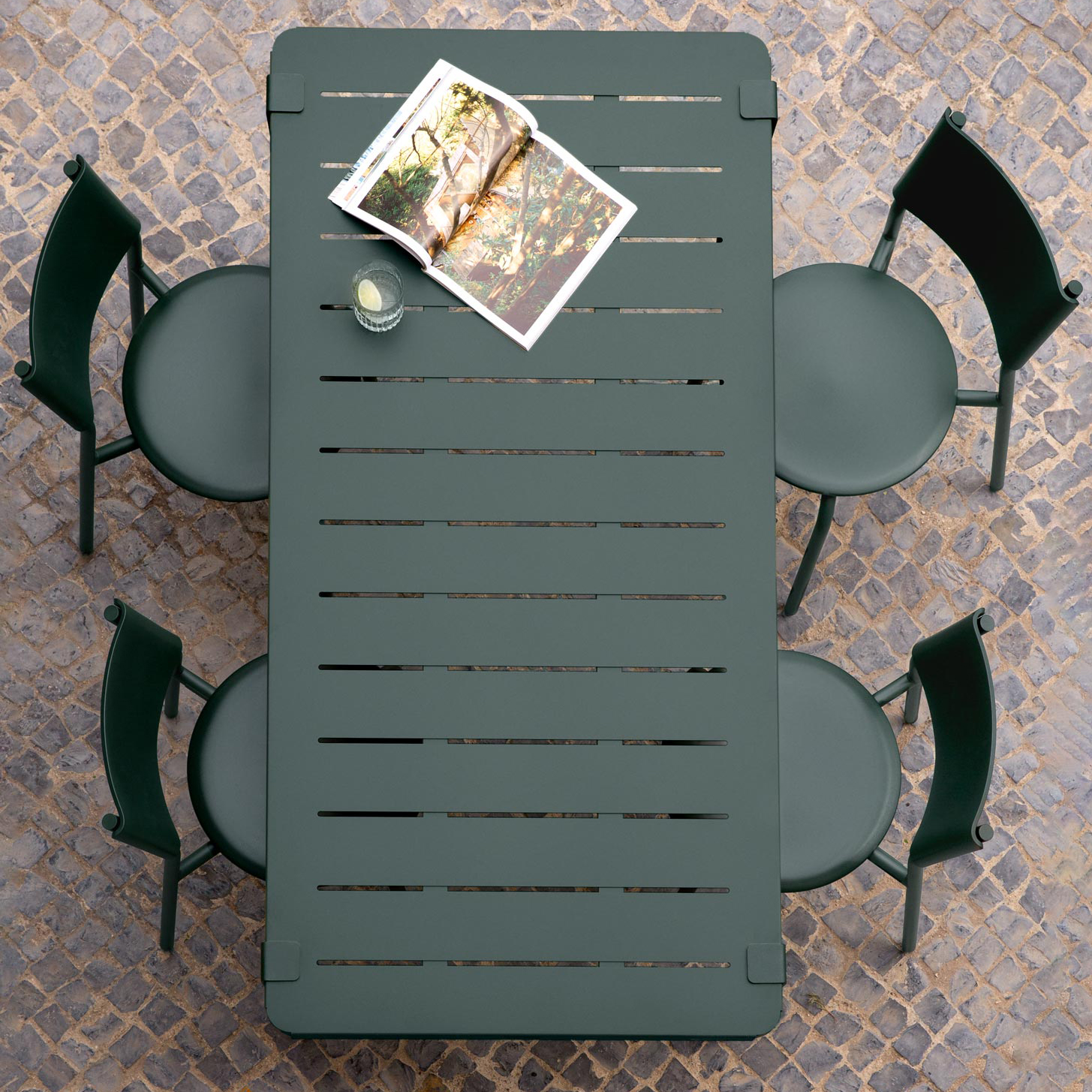 Outdoor table - powder-coated steel