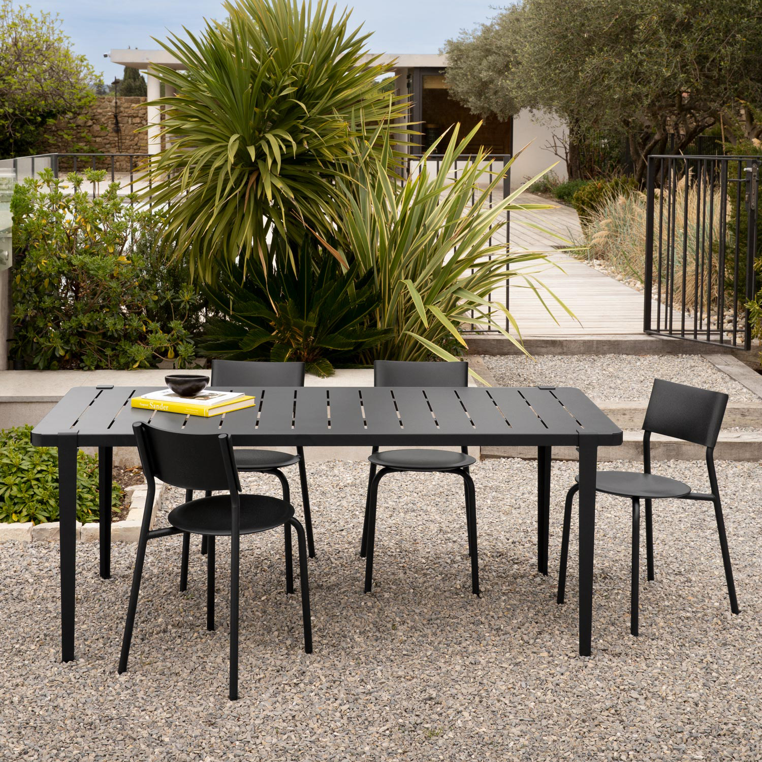 Outdoor table - powder-coated steel