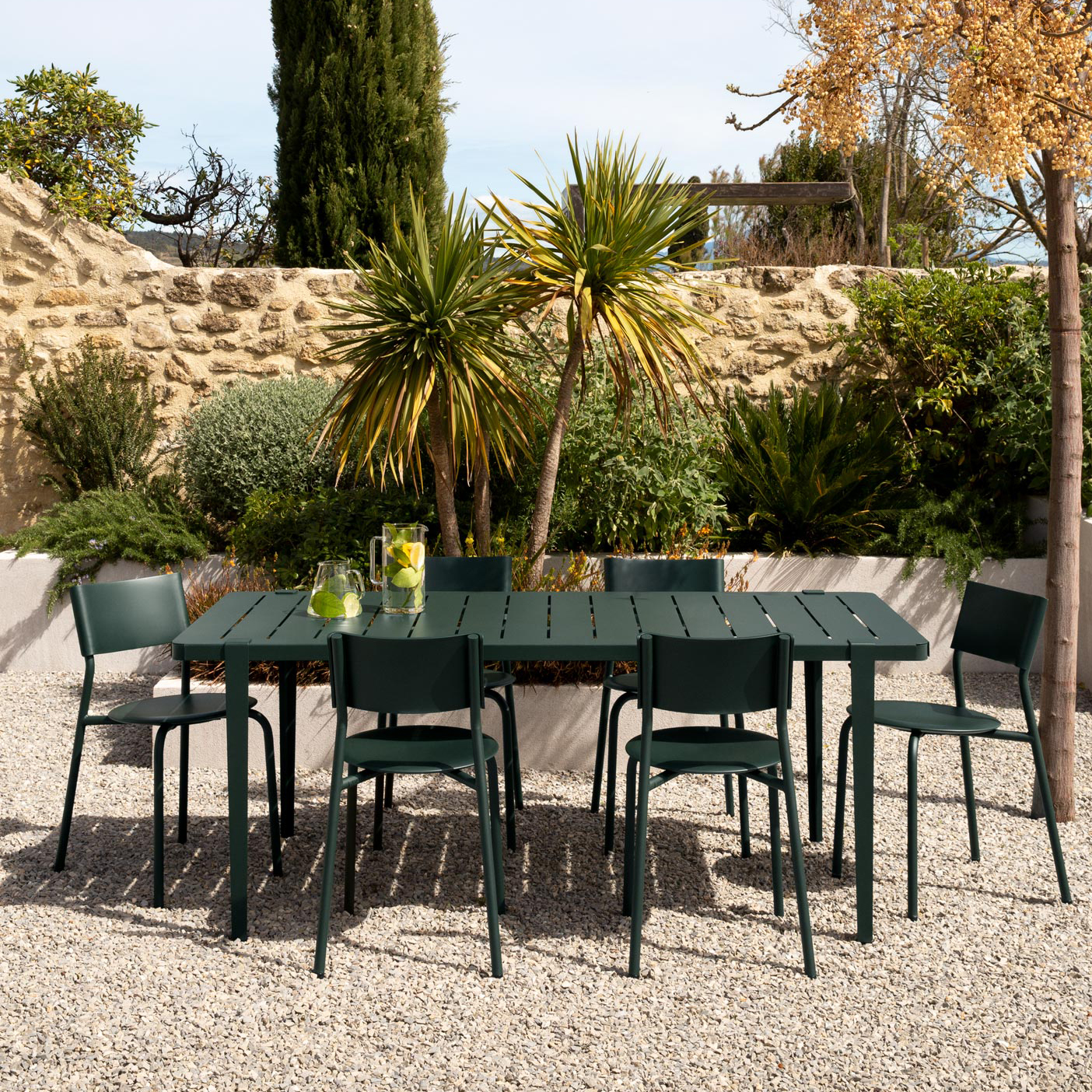 Outdoor table - powder-coated steel