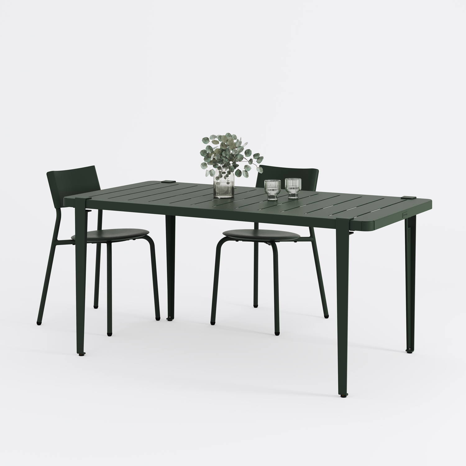 Outdoor table - powder-coated steel