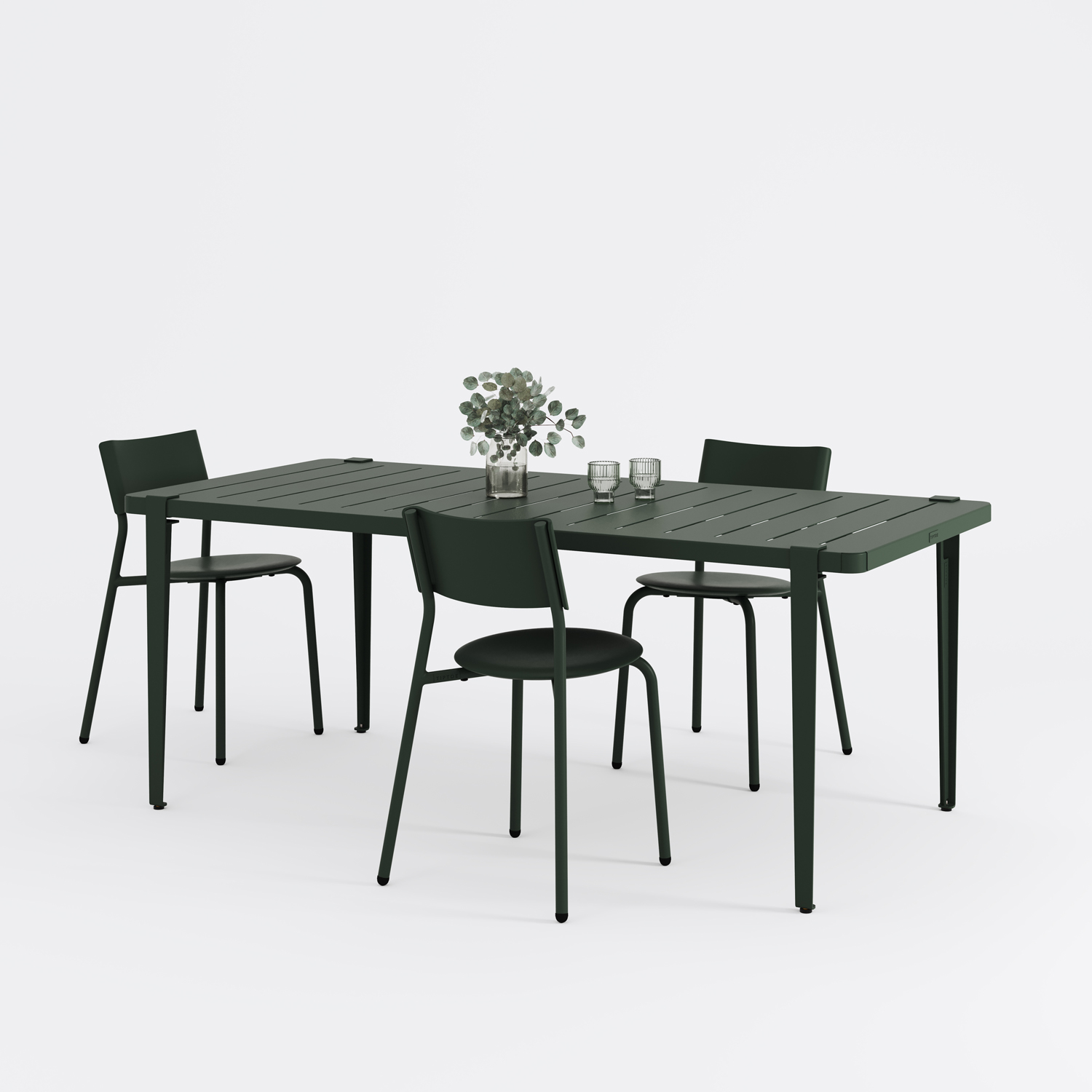 Outdoor table - powder-coated steel