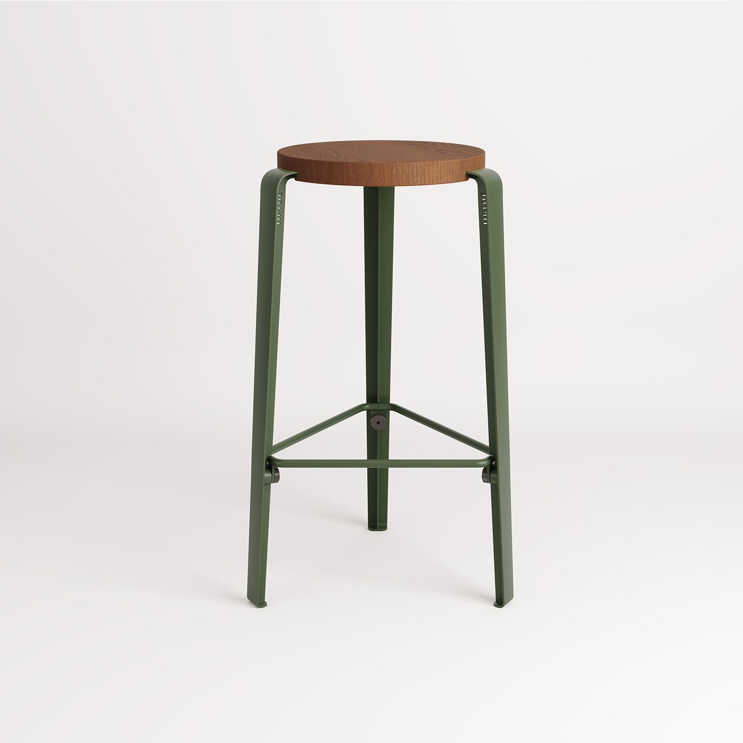 MI LOU counter stool in solid wood