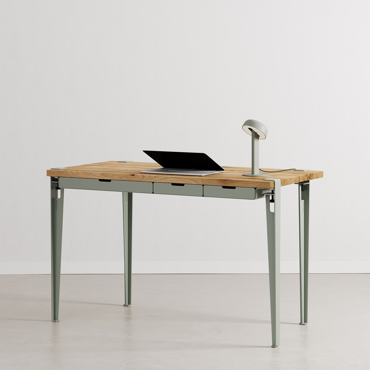 Schreibtisch TIPTOE 120x60cm mit Schubladen - recyceltem Altholz
